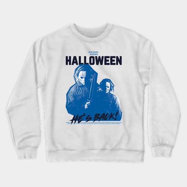 Halloween Psycho Serial Killer Horror Slasher Crewneck Sweatshirt by Tip Top Tee's